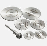 7pcs/Set HSS Circular Saw Cutting Blade Disk Kit | For Mini Drills Rotary Tool | 5 Sizes
