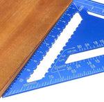 12 inch Aluminum Alloy Triangular Measuring Ruler Woodwork Speed Square Triangle Angle Protractor