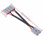 50 Amp Genuine Anderson Plug Connector Double Y Splitter Adaptor 6mm Automotive Cable