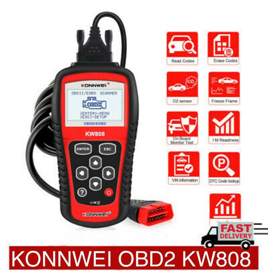 KONNWEI KW808 Diagnostic Tool OBD2 Scanner EOBD Auto Code Reader Automotive