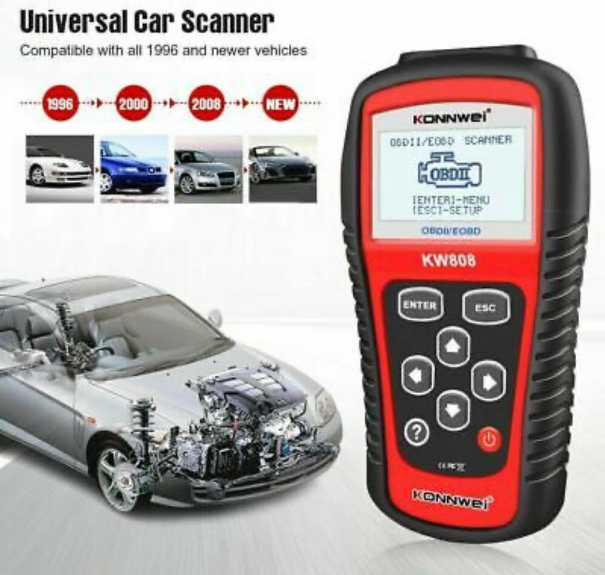 KONNWEI KW808 Diagnostic Tool OBD2 Scanner EOBD Auto Code Reader Automotive