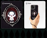 POP MART SKULLPANDA x THE ADDAMS FAMILY Series - Quite Wednesday Phone Case W/Wrist Chain | iPhone 13 Pro