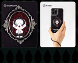 POP MART SKULLPANDA x THE ADDAMS FAMILY Series - Quite Wednesday Phone Case W/Wrist Chain | iPhone 13 Pro