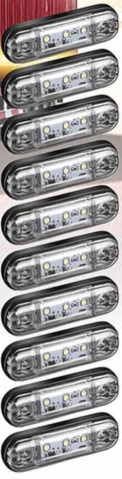 Single Colour 3 LED Side Marker Lights 12-24V Car Truck External Lights Warning Tail Light