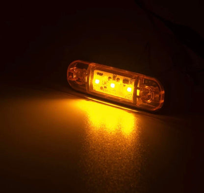 Single Colour 3 LED Side Marker Lights 12-24V Car Truck External Lights Warning Tail Light