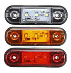 Single Colour 3 LED Side Marker Lights 12-24V Car Truck External Lights Warning Tail Light
