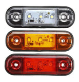 Single Colour 3 LED Side Marker Lights 12-24V Car Truck External Lights Warning Tail Light