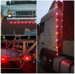 2 LED Clearance Lights Side Marker Indicators Truck Trailer Caravan RV 12V - 24V