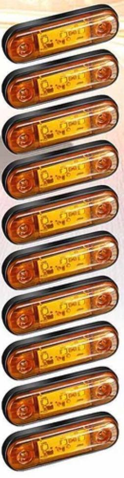 Single Colour 3 LED Side Marker Lights 12-24V Car Truck External Lights Warning Tail Light