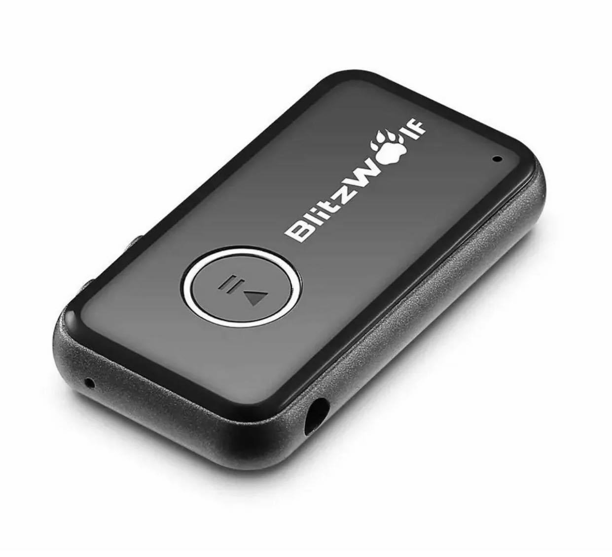 BlitzWolf BW-BR1 Bluetooth Car Handsfree 3.5mm AUX Music Audio Receiver Adapter
