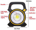 2 in 1 Solar/USB Charging Camping Lantern Portable Outdoor COB LED