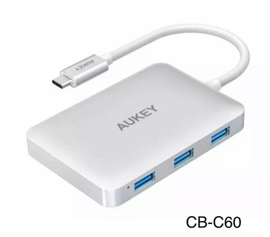 AUKEY USB-C to USB 3.0 Hub W/HDMI, Card Reader & USB-C Charging Port | CB-C59/CB-C60