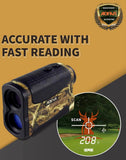 AOFAR HX-700N Laser Rangefinder Waterproof W/Battery & Carry Case