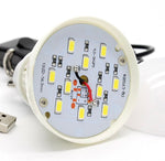 USB 5W 10LED Bulb Light W/On-Off Switch or Controller & Hook
