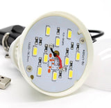 USB 5W 10LED Bulb Light W/On-Off Switch or Controller & Hook
