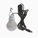 USB 5W 10LED Bulb Light W/On-Off Switch or Controller & Hook