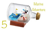 Re-Ment Miniature Peanuts Snoopy Terrarium Life in the USA Full Set | 6pcs Set