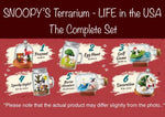 Re-Ment Miniature Peanuts Snoopy Terrarium Life in the USA Full Set | 6pcs Set