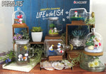 Re-Ment Miniature Peanuts Snoopy Terrarium Life in the USA Full Set | 6pcs Set