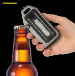 Lanyard COB Rechargeable Keychain Light W/Bottle Opener/Whistle/Window Breaker/Magnet | W5135-W5136