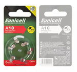 Eunicell 1.4V Zinc Air Hearing Aids Battery Button-Cell | 4 Types | 6pcs - 10 Packs Box