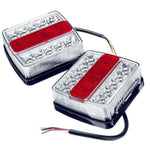 Pair 26LED Submersible/Waterproof Stop Taillight Kit Boat Truck Trailer Lights
