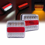 Pair 26LED Submersible/Waterproof Stop Taillight Kit Boat Truck Trailer Lights