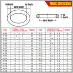 419pc Rubber O Ring Kit Metric Industrial Oring Assortment Auto Grommet Set | NBR70