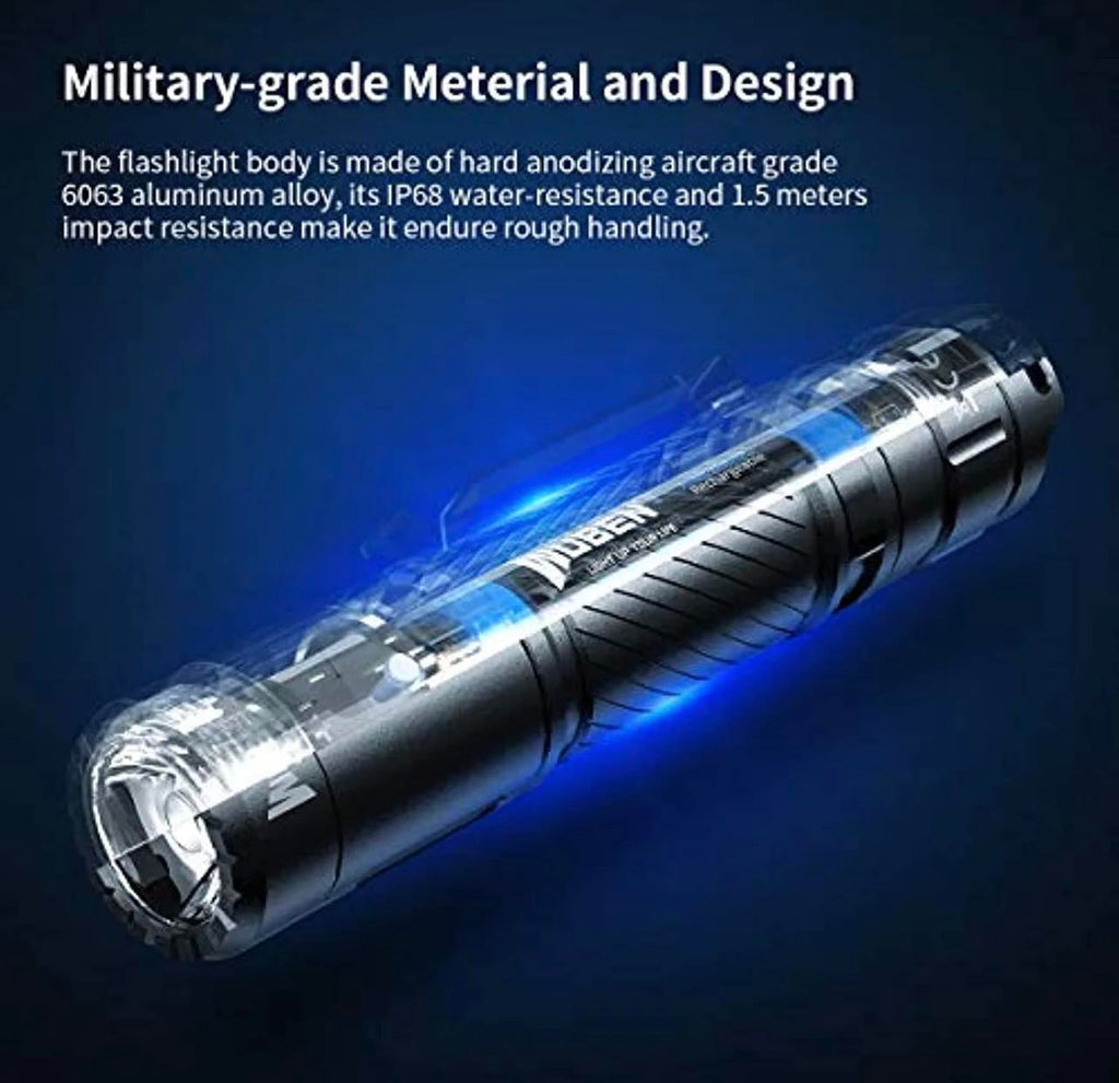 WUBEN C3 LED Flashlight Type-C Rechargeable High-powerful Troch