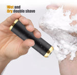 Electric Mini Shaver Rotary Cordless Beard Trimmer Washable USE Rechargeable | Black/Silver