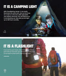 WUBEN F5 Multi-Color Temperature Camping Light/Fill Light/Power Bank