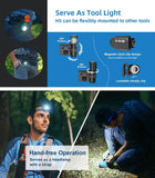 WUBEN H5 360° Rotation Shaft Multifunctional Clip Flashlight Headlamp