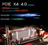 M.2 PCIe X4 Adapter with M.2 Heatsink for M.2 PCIe 4.0/3.0 SSD (NVMe and AHCI) | PA09-HS