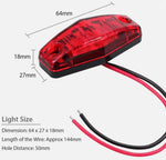 2 LED Side Marker Light Lamp RV Truck Trailer Caravan 12V-24V | Amber or Red | E4
