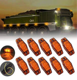 2 LED Side Marker Light Lamp RV Truck Trailer Caravan 12V-24V | Amber or Red | E4