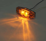 2 LED Side Marker Light Lamp RV Truck Trailer Caravan 12V-24V | Amber or Red | E4