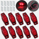 2 LED Side Marker Light Lamp RV Truck Trailer Caravan 12V-24V | Amber or Red | E4