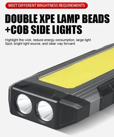 Multifunctional Work Light 2 XPE LED White Red COB W Magnet