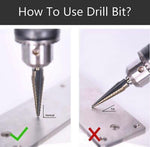 5-Piece HSS Cobalt Multiple Hole 50 Sizes Step Drill Bits Set W/Aluminum Case