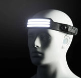 Triple Strips COB LED Induction Sensor Headlamp W/Built-in Battery | 2 Style | W689-3