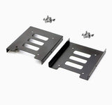 2 Pack 2.5" to 3.5" SSD HDD Hard Disk Drive Bays Holder Metal Mounting Bracket