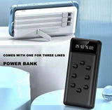 WEKOME Qichon Series 10,000mAh Power Bank W/3in1 Cables & Suction Cups | WP-233
