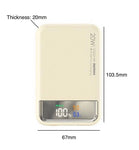 10,000mAh 20W Magnetic Wired/Wireless Power Bank W/Colour Display | White | RPP-525
