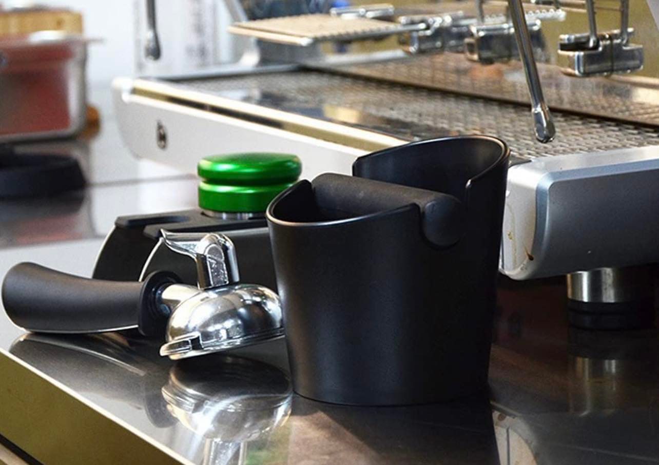 CAFEMASY Knock Box Anti Slip Coffee Grind Dump Bin W/Detachable Knock Bar