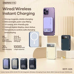 10,000mAh 20W Magnetic Wired/Wireless Power Bank W/Colour Display | White | RPP-525