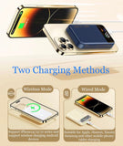 10,000mAh 20W Magnetic Wired/Wireless Power Bank W/Colour Display | White | RPP-525