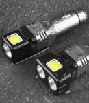 12V-24V Car Charger W/XPG+COB LED Flashlight & Emergency Glass Breaker | 2 Styles