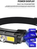 Tube XPG+COB Headlamp Built-in Battery USB Rechargeable W/Magnet | 1327