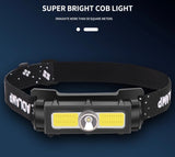 Tube XPG+COB Headlamp Built-in Battery USB Rechargeable W/Magnet | 1327
