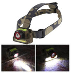 CREE XPE + COB Portable Outdoor USB Rechargeable Working Headlamp | 8808